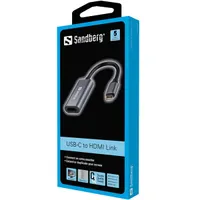 SANDBERG 136-12 usb-c to hdmi átalakító alumínium ház 4k60hz hdmi kimenet usb táplált #2