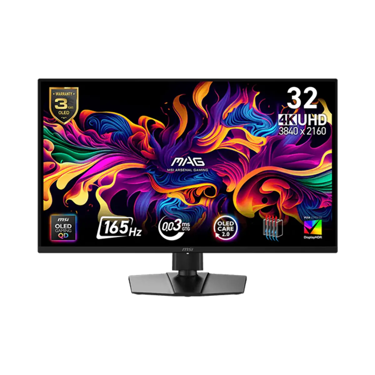 MSI DT 9S6-3DD29A-049 OLED gaming 31,5" 4K 165 Hz 0,03 ms 178° USB-C DP HDMI VESA 100x100 #1
