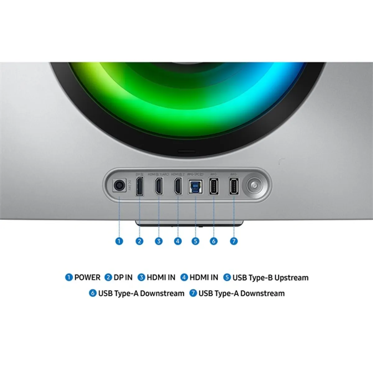 SMG MON LS34DG850SUXDU OLED 34" játékmonitor 3440x1440 21:9 175 Hz 0,03 ms HDR 1000000:1 1800R USB-C HDMI DP MiniDP VESA 100x100 állítható #10