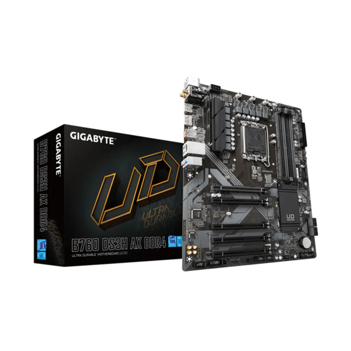 GIGABYTE B760 DS3H AX DDR4 DS3H AX ATX S1700 DDR4 3200 128GB M.2 HDMI DisplayPort Wireless LAN gigabit SATA III 4 USB 2.0 8 RAID 7.1 HD Audio #1