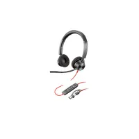 HP Poly 8X220AA Blackwire 3320 USB Type A USB Type C fejhallgató mikrofonos fekete
