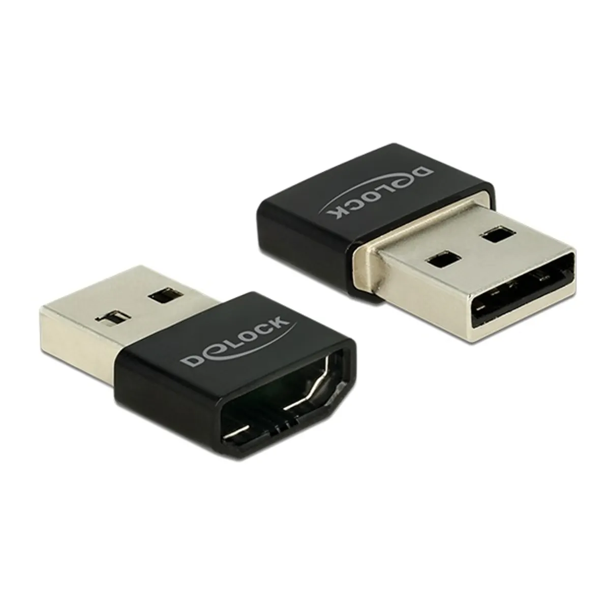 Delock 65680 HDMI-A anya USB Type-A apa passzív MHL kábelhez fekete #1