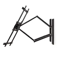 Nedis TVWM6570BK szabadon mozgatható TV-tartókonzol 43-90" 70 kg, dönthető 15°, forgatható 180°, faltól 70-800 mm, VESA 300x200 600x600 800x600 #5