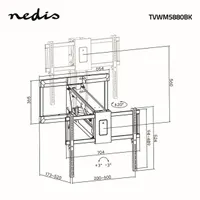 NEDIS TVWM5880BK tévékonzol #10