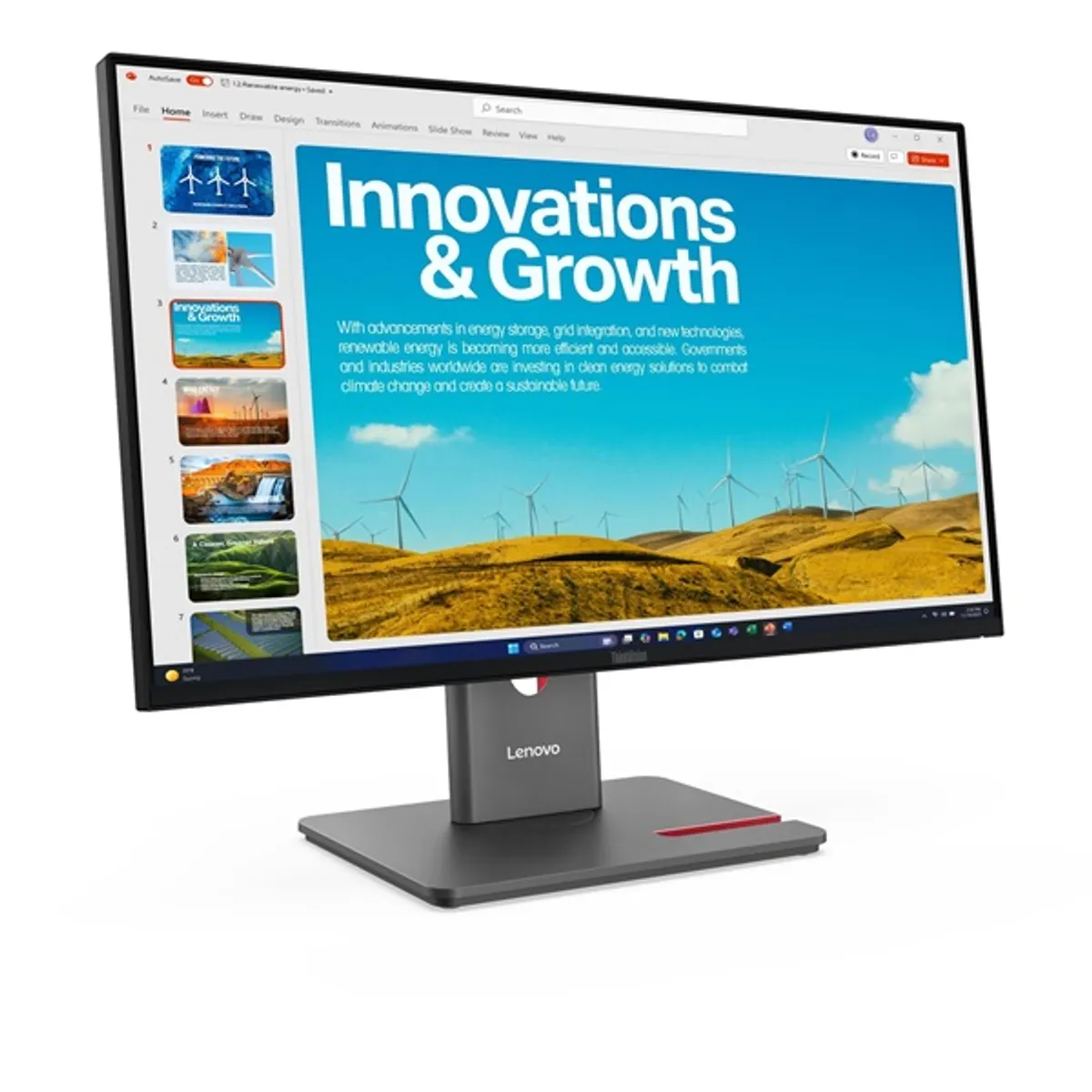 LENOVO-COM 64B1GAT1EU ThinkVision 23.8" IPS 120 Hz HDMI 2.1 DP 1.4 USB-C 10Gbps PD 140W 4x USB-A VESA 100x100 #2