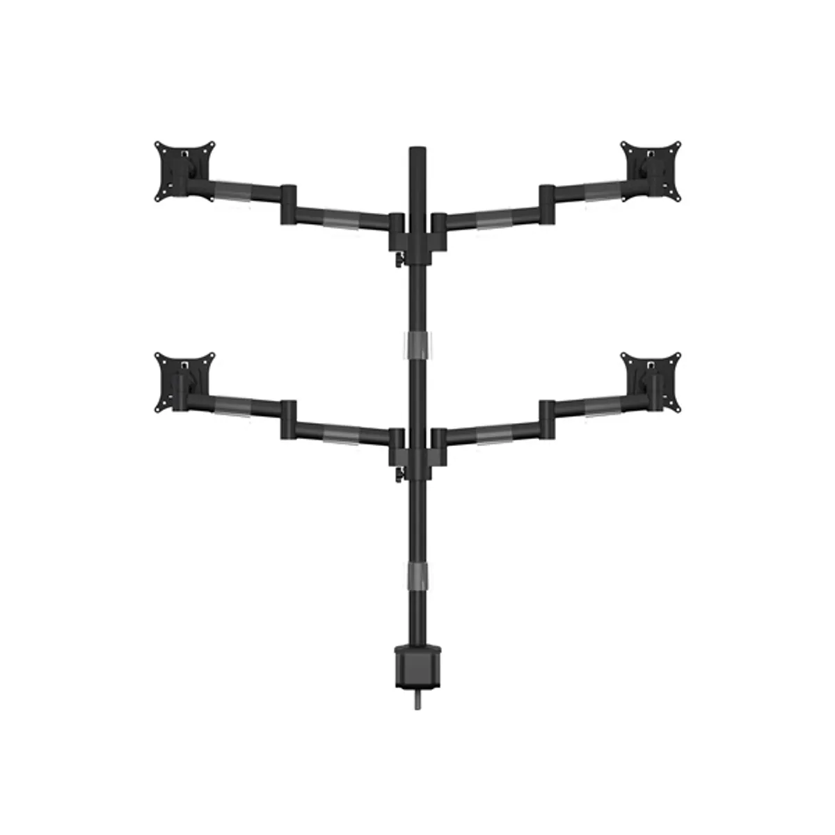 MULTIBRACKETS 7350073735891 M VESA Deskmount Officeline Quad Black 15-30" 75x75 100x100 mm 8 kg képernyenként #4