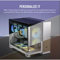 Corsair CC-9011263-WW 2500D Airflow Micro-ATX edzett üveg fekete #7