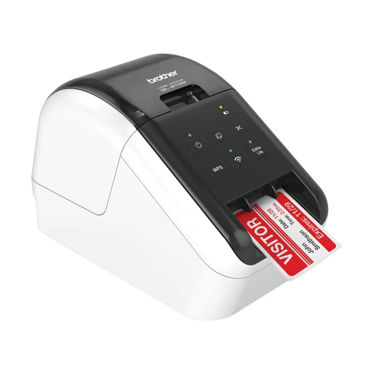 BROTHER QL810WCYJ1 QL-810WC asztali címkenyomtató 300 dpi USB Wi-Fi 176 mm másodpercenként 62 mm címke szélesség #3