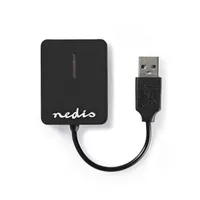 Nedis CRDRU2300BK kártyaolvasó USB 2.0 M2 MS PRO MS DUO Micro SD SD MMC RS-MMC Mini SD plug and play hordozható