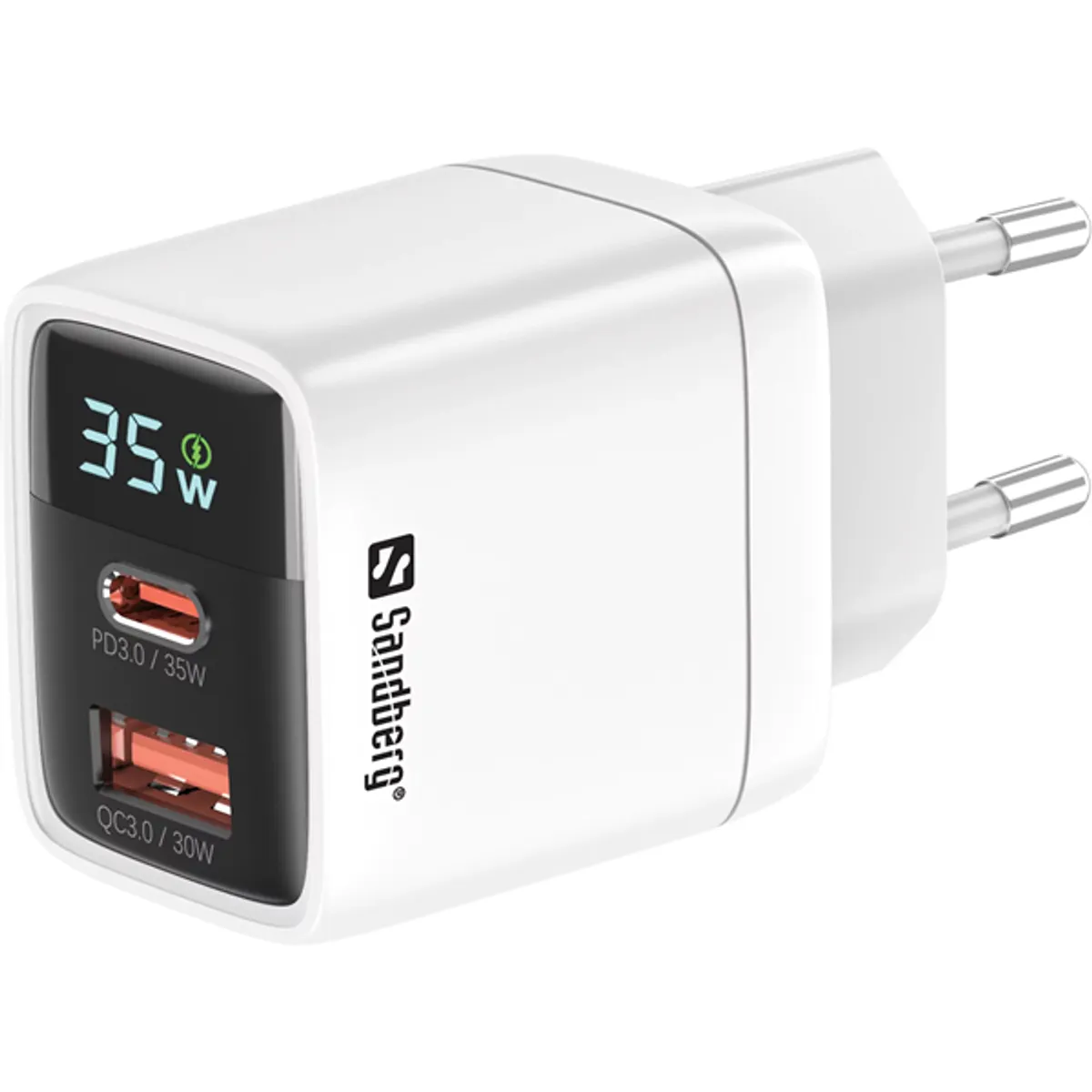 Sandberg 441-52 2in1 töltő 1x USB-C 1x USB 35W #1