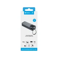 Sandberg 421-30 All-in1 Powerbank 20000 mAh PD 130W USB-C USB-A beépített kábel kijelző #2