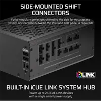 CORSAIR CP-9020269-EU HX1500i SHIFT iCUE LINK 1500W Cybenetics Platinum moduláris #4
