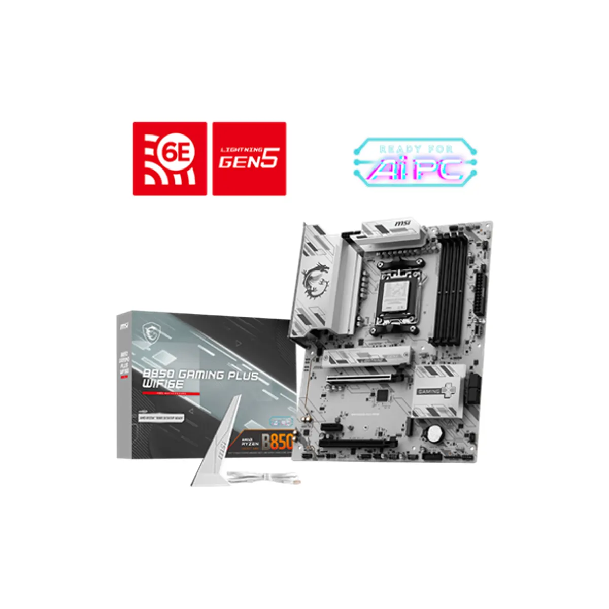 MSI PCC B850 GAMING PLUS WIFI6E AMD AM5 ATX 4x PCIe 16 M.2 DisplayPort 2,5GbE DDR5 7200 MHz 256 GB #1
