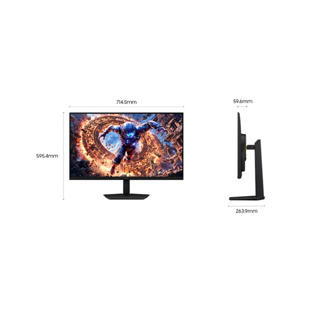 SMG MON LS32HG802ESXEN 32" IPS 165 Hz 1 ms VESA 100x100 játékmonitor #4