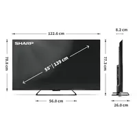 Sharp 55HR7265E 55" 4K UHD 144 Hz QLED Google TV #7