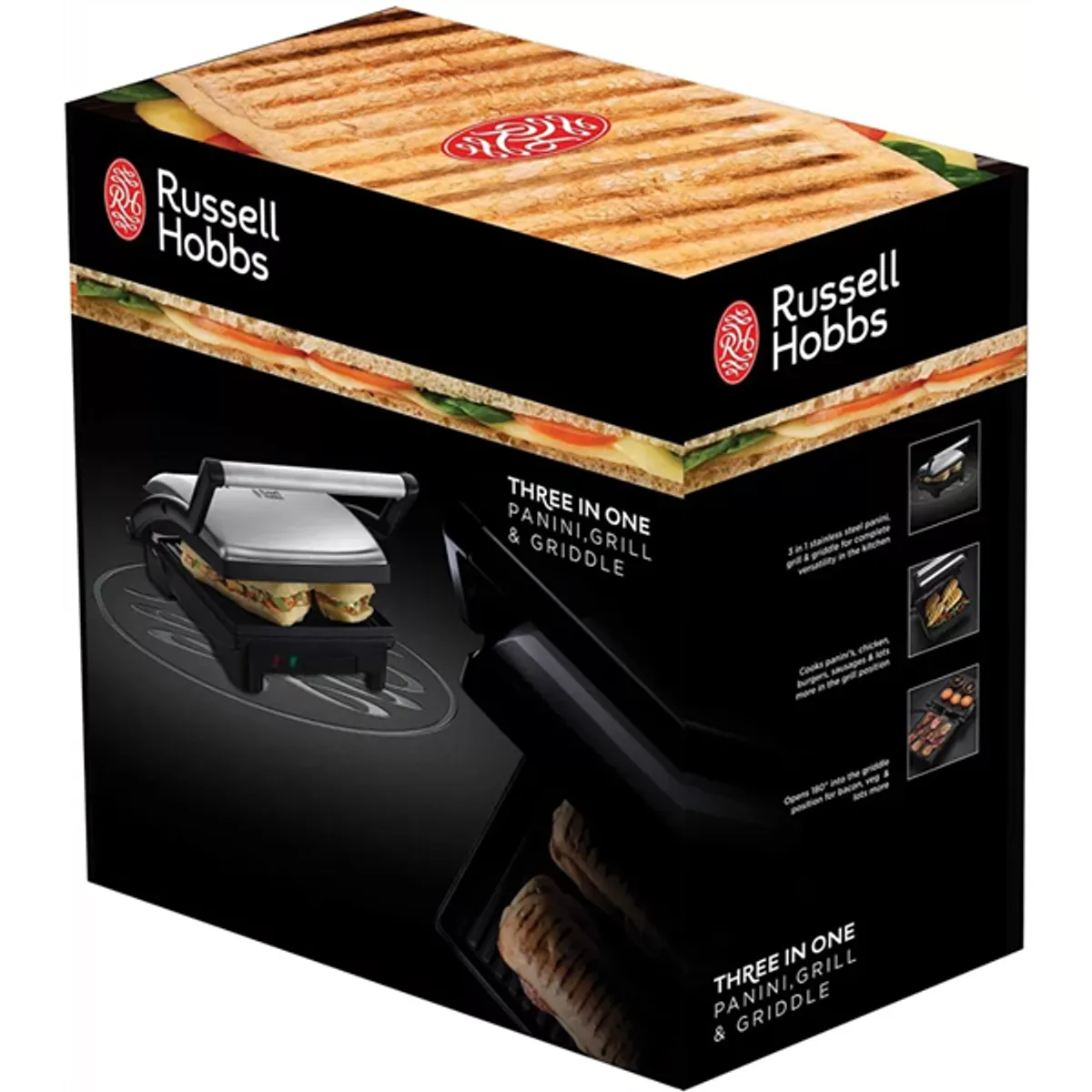 Russell Hobbs 17888-56 Cook@Home 3-in-1 panini sütő, grill és sík sütőlap, cserélhető lapok #4