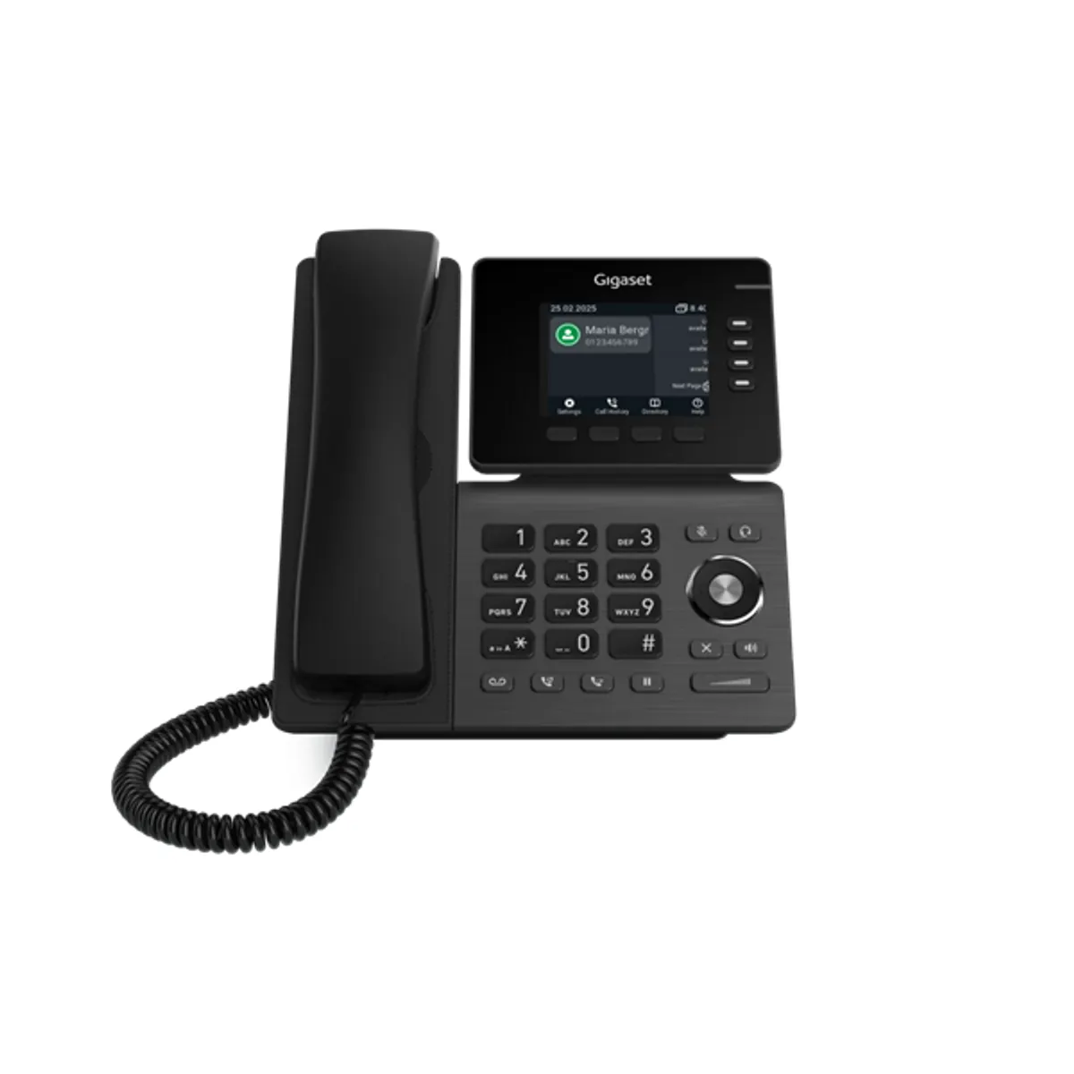 GIGASET S30853-H4107-R101 P810B IP PRO 3.36" TFT kijelző, PoE, bluetooth 5.2, 2x RJ45, 12 SIP fiók, fekete #3
