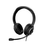 Sandberg 126-15 MiniJack Chat Headset fekete 1,8 m 3,5 mm jack PC adapter mikrofon #1