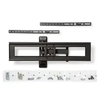 NEDIS TVWM1550BK fali tv-konzol dönthető és forgatható 37"-70" vesa kompatibilis 100x100-600x400 teherbírás 35 kg acél fekete #4