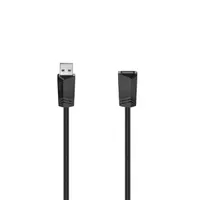 HAMA 00200618 USB hosszabbító kábel 0,75 m fekete USB-A csatlakozó USB-A dugó #1
