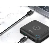 SANDBERG 421-46 All-in-1 laptopos powerbank 25000 mAh USB-C USB-A vezeték nélküli töltés 15W #2