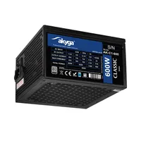 AKYGA AK-C1-600 ATX Classic 600W 12 cm ventilátor 80 Plus #1