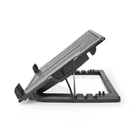 NEDIS NBCR200BK notebookhűtő állvánnyal 2x140mm ventilátor 18" led usb hub #3