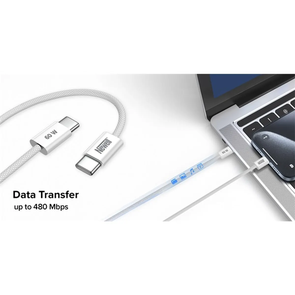 Newell NL4442 USB-C kábel 60W 2 m #6