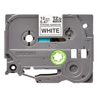 BROTHER TZES231 TZe-S231 laminált címkeszalag 12 mm x 8 m fehér alapon fekete #2