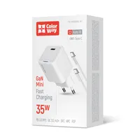 COLORWAY CW-CHS056PDC-WT GaN Mini 35W AC töltő USB-C PPS PD fehér #2