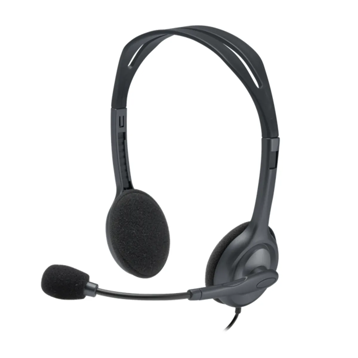 LOGITECH 981-000593 H111 3.5mm fejhallgató sztereó mikrofonos fekete #1