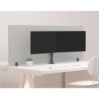 MULTIBRACKETS 7350073733309 M Deskmount Basic Dual 15-27" Fekete 75x75 100x100 VESA Dönthető Forgatható 7,5 kg #7