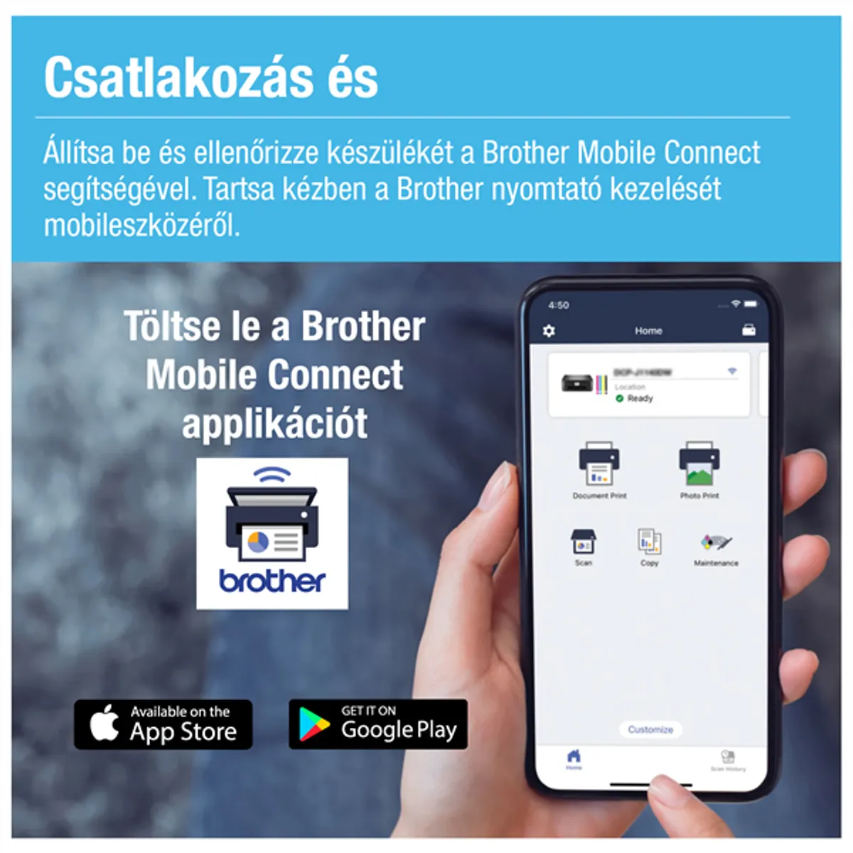 BROTHER DCPT535DWYJ1 DCP-T535W wifi A4 6000x1200dpi színes duplex #3