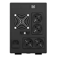 NJOY UPCMTLS620HCAAZ01B Cadu 2000 2000 VA 1200 W line-interaktív USB 4 Schuko RJ11-RJ45 védelem 2-6 ms átviteli idő #2
