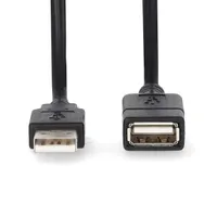 NEDIS CCGL60010BK20 USB hosszabbító kábel USB 2.0 USB-A férfi USB-A nő 2 m fekete #2