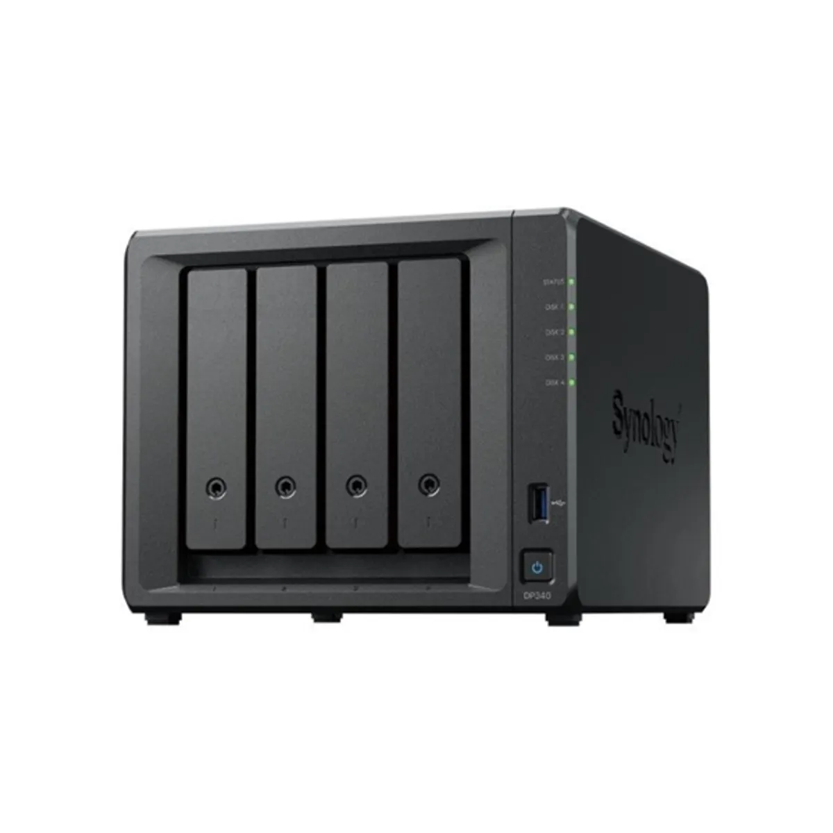 Synology DP340 ActiveProtect 4-bay 16 GB RAM 32 TB teljes tárkapacitás 4x8 TB HDD 2x400 GB SSD RAID 5 RAID 1 #1