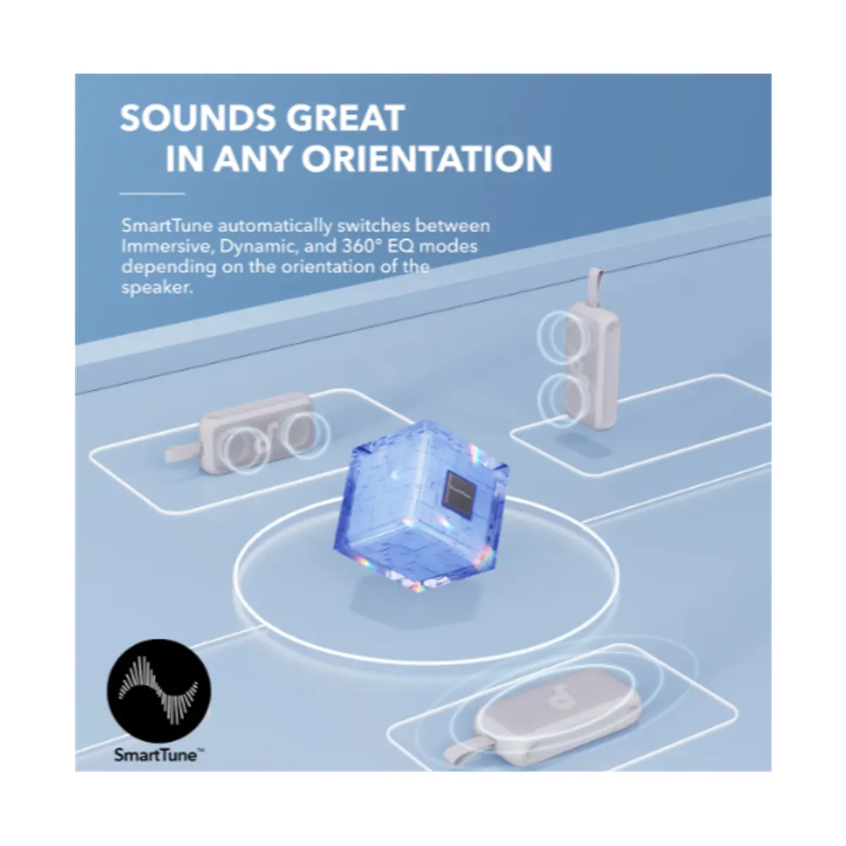 Anker A3135031 Soundcore Motion 300 30W vízálló jégkék 60 cm USB-C kábel #3