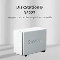 SYNOLOGY DS223J DiskStation 2-fiókos 1 GB DDR4 RTD1619B 1x1GbE 2x USB 3.2 Gen1 #5