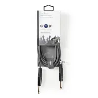 Nedis COTH23000GY30 félprofi audio kábel 2x 6,35 mm mono jack dugó 3 m rugalmas PVC nikkelezett #3