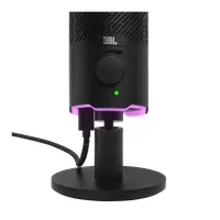 JBL JBLQSTREAMBLK Quantum Stream USB mikrofon 14 mm kondenzátor kardioid és omni 44,1 kHz 48 kHz 96 kHz RGB némítás #9