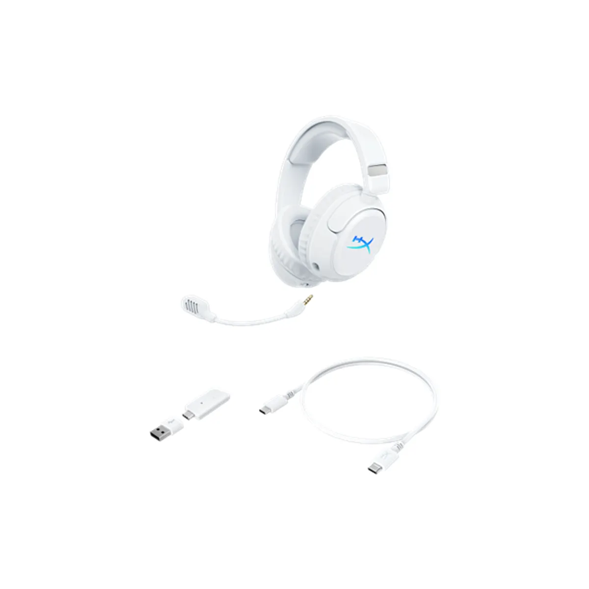 HP HYPERX B5VC5AA fejhallgató vezeték nélküli USB C Bluetooth PC Mobile PlayStation Nintendo Switch Mac mikrofon igen stereo fehér #1