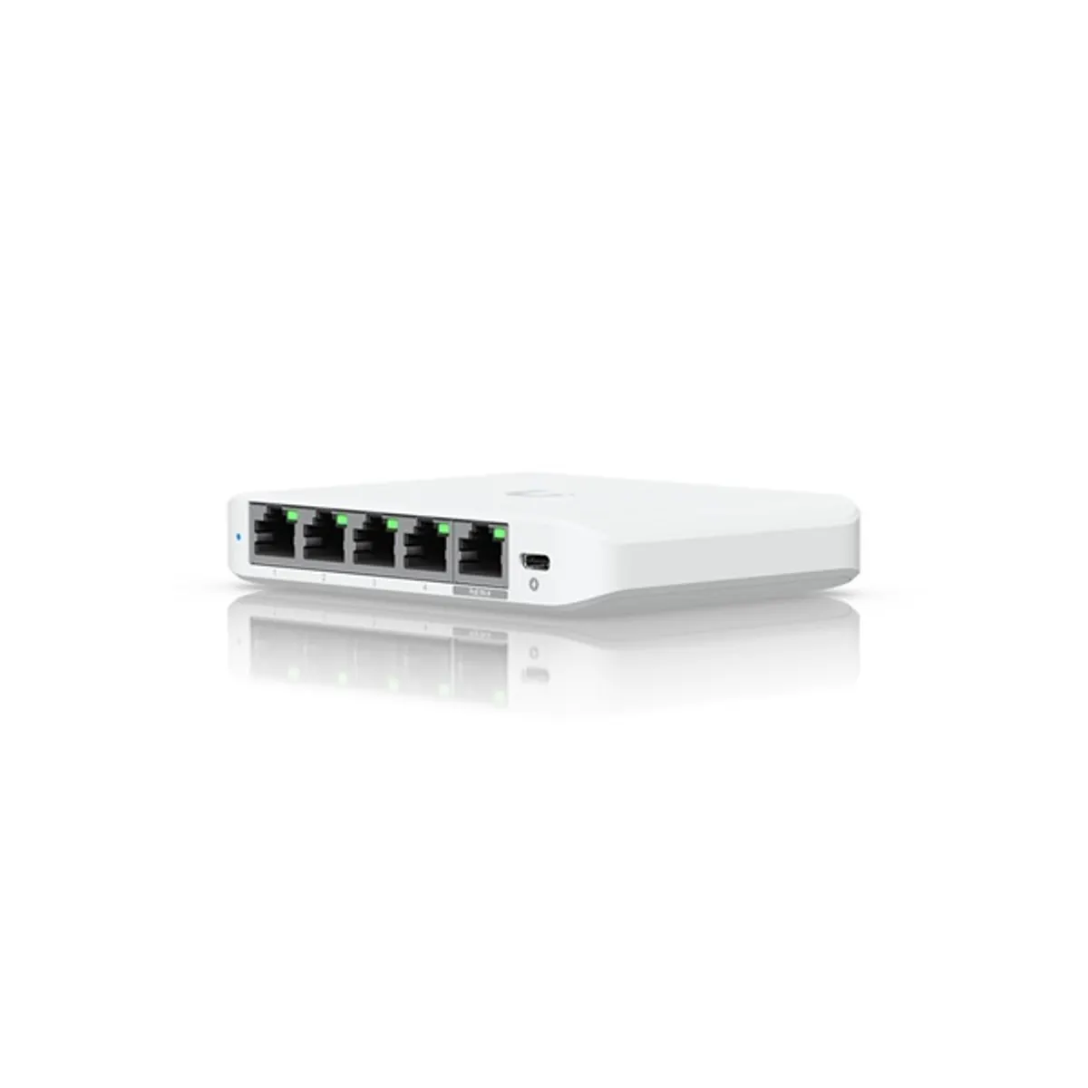 Ubiquiti USW-FLEX-2.5G-5 UniFi Switch Flex Mini 5x2.5GbE PoE bemenet USB-C tápegység #1
