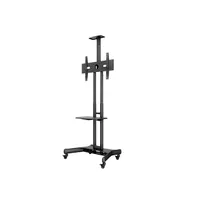 MULTIBRACKETS 7350073732319 M Public Floorstand Basic 150 32-60" max VESA 600x400 mm fekete 50 kg AV shelf és kamera tartó 4 db zárható kerék #3