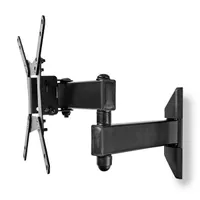 NEDIS TVWM31BK dönthető fali TV-tartó 10-32" VESA 75x75 100x100 200x100 200x200 0-15 fok 0-180 fok faltávolság 68-370 mm 1 monitor 30 kg 3 forgáspont #6