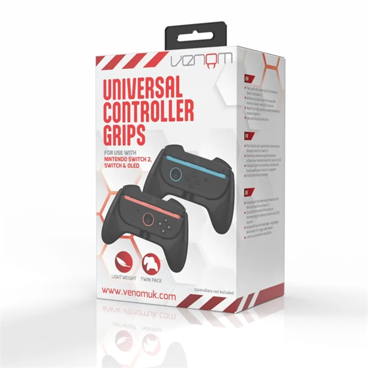 VENOM VS4956 Nintendo Switch Twin Grips Pack Fekete kompatibilis Switch 2, Switch és OLED Joy-Con 2 darab markolat #3