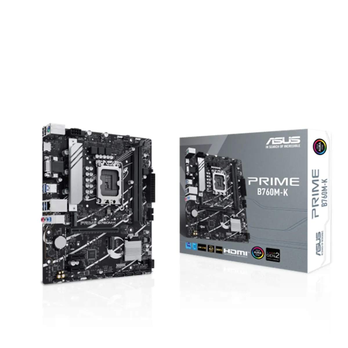 ASUS PCC PRIME B760M-K DDR5 2x DIMM 5600 MHz S1700 mATX PCIe x16 M.2 4x SATA HDMI D-Sub 2,5 Gbps #1