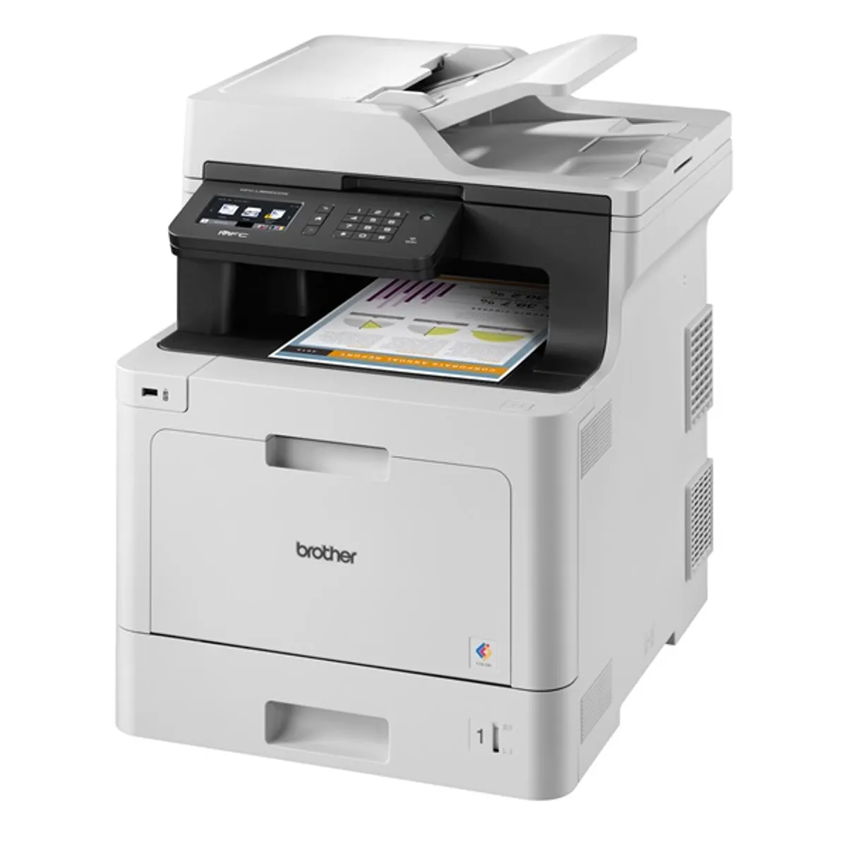 Brother MFCL8690CDWYJ1 MFC-L8690CDW Színes lézer MFP 31 ppm duplex ADF fax USB2.0 LAN Wi-Fi 2400x600dpi 512MB A4 #1
