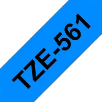 BROTHER TZE561 P-Touch laminált szalag 36 mm 8 m Kék alapon Fekete