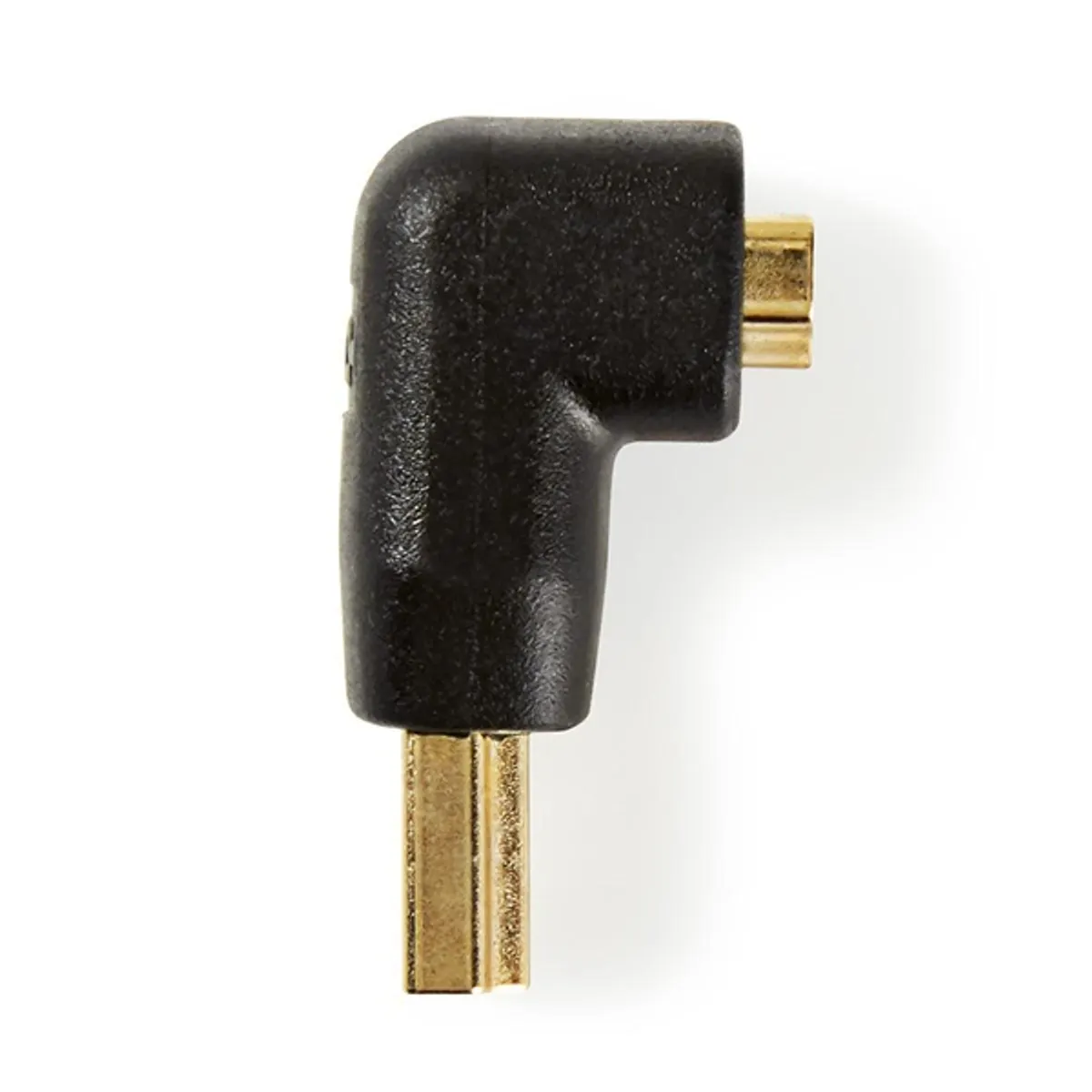 Nedis CVGB34901BK hdmi m-f adapter 90 fokos szög aranyozott hdmi csatlakozó fekete #3
