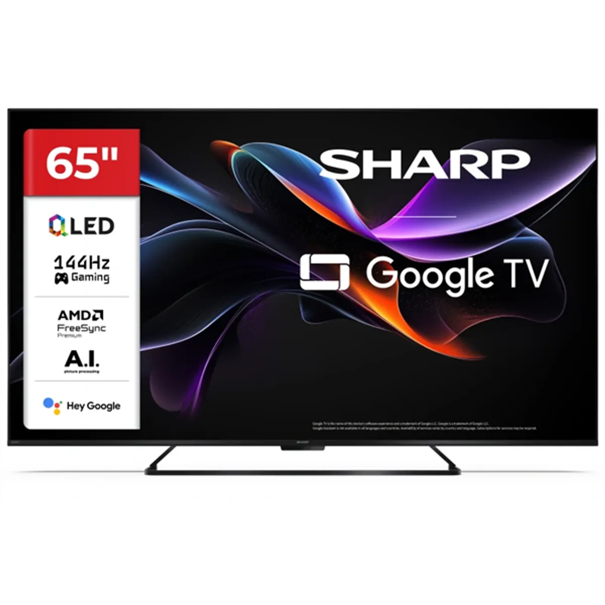 Sharp 65HR7265E 65" 4K UHD QLED Google TV, 144 Hz, 4x HDMI, Fejhallgató kimenet Van, DVB-TCS2, VESA 400x300 #1
